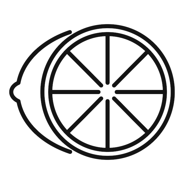 Lemon allergy icon outline vector Spring pollen Sick disease