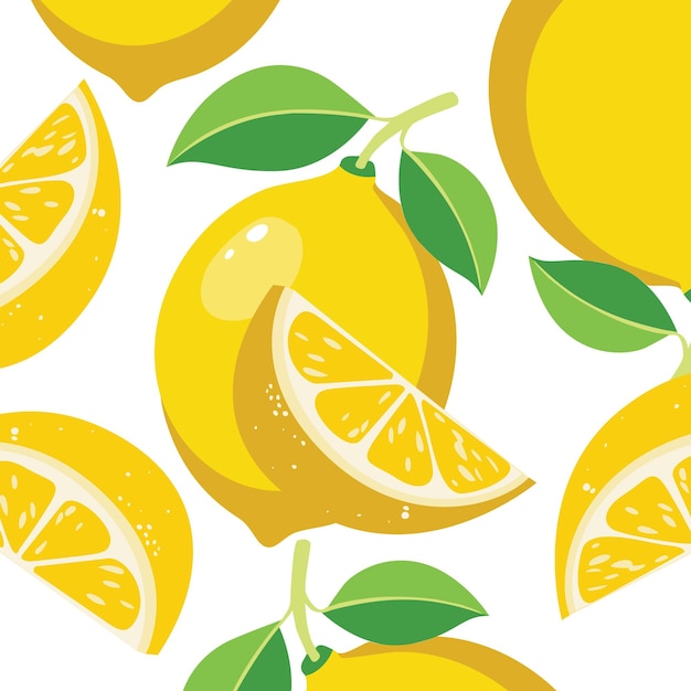 Lemon and slices deconstructed into an abstract design blending color and form for a contemporary f