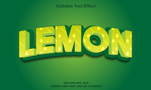 lemon text effect