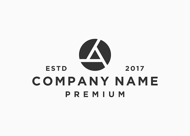 lens logo design vector illustration template
