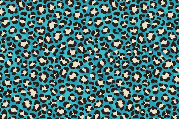 Leopard skin pattern and cheetah fur seamless illustration with Colorful background