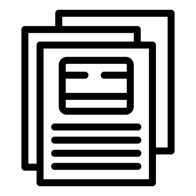 Lesson spanish icon outline vector Espanol session