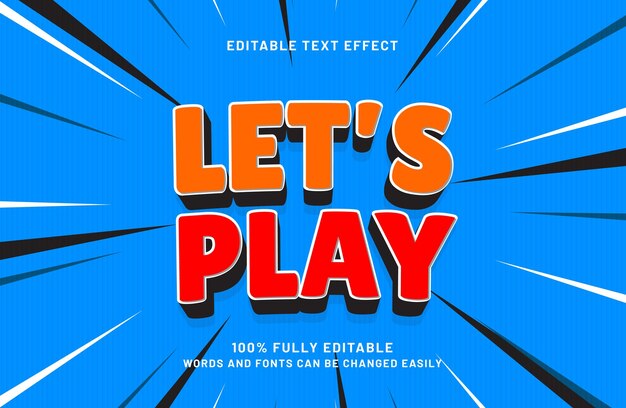 lets play 3d editable text effect