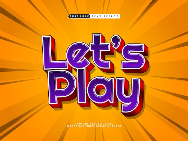 lets play editable text effect in game style