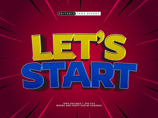 lets start editable text effect in game and kids text style