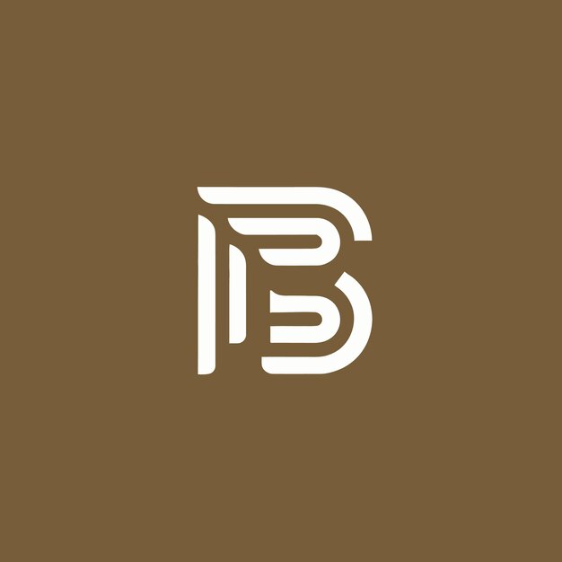 Letter b illustration colorful style