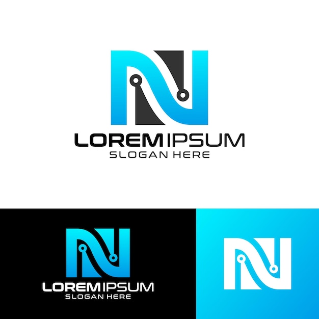 Letter N Vector Logo Design