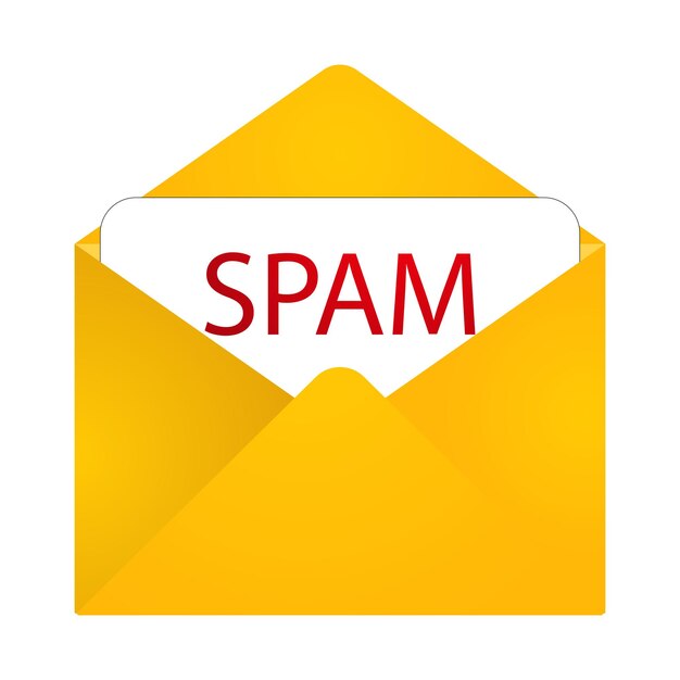 Letter with inscription spam line icon Parcel postman dove stamp envelope queue department waiting Vector icon for business and advertising