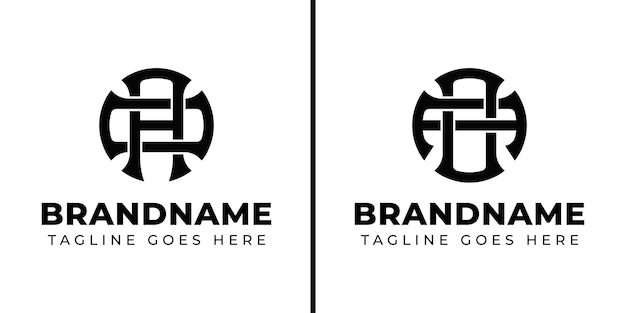 Letters AO and OA Monogram Logo suitable for business with OA or AO initials