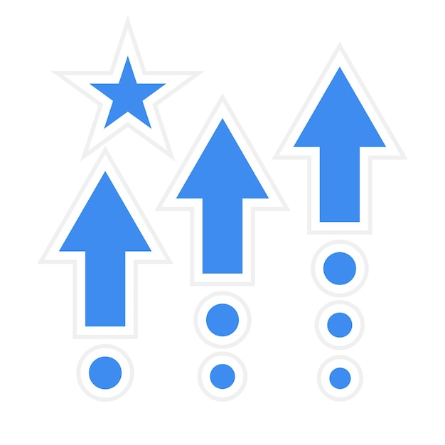 level up icon vector image can be used for game design