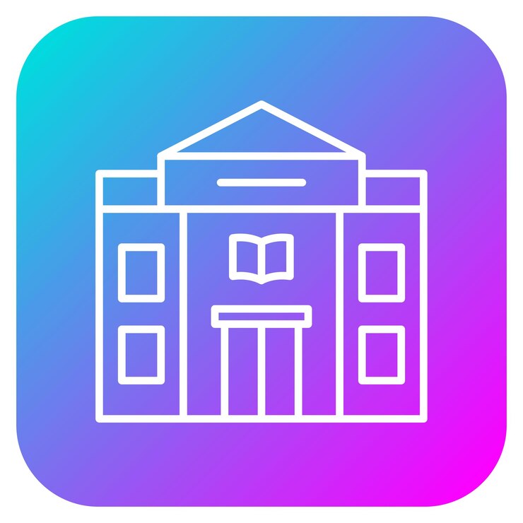 Vektori library building vector icon can be used for library iconset