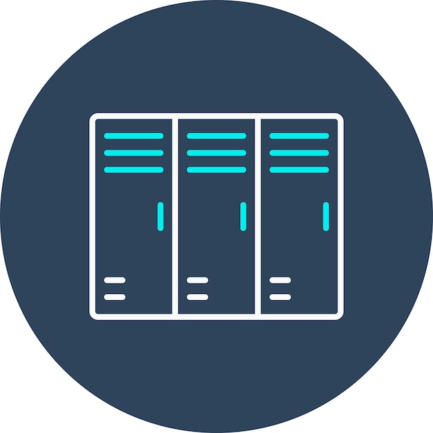 Library Locker vector icon Can be used for Library iconset