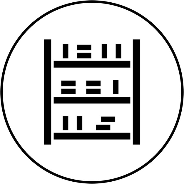 Library Shelves icon vector image Can be used for Library