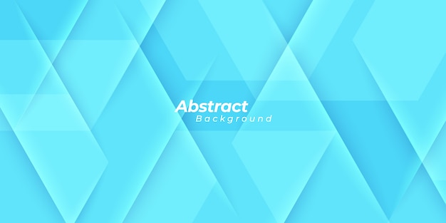 Light blue geometric shapes background.