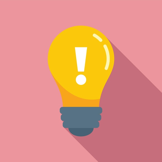 Light bulb idea icon Flat illustration of Light bulb idea vector icon for web design