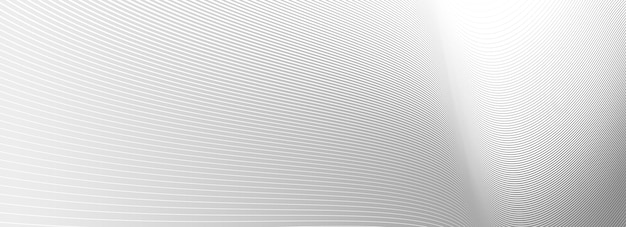 Light grey lines in 3D perspective vector abstract background dynamic linear minimal design wave lied pattern in dimensional and movement