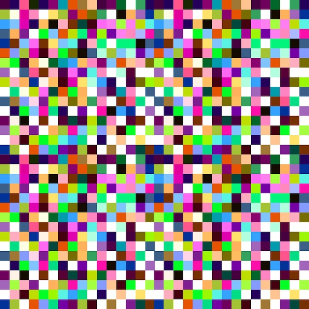 Light multicolored pixel background for television or video games