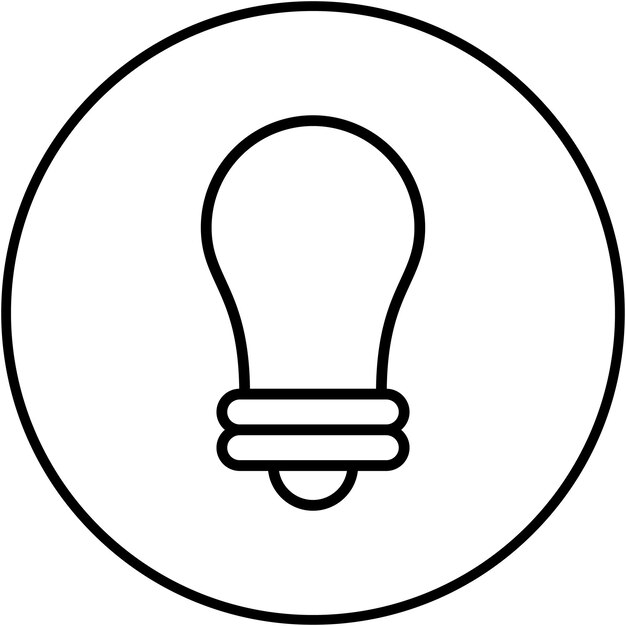 lightbulb icon vector image can be used for ecology