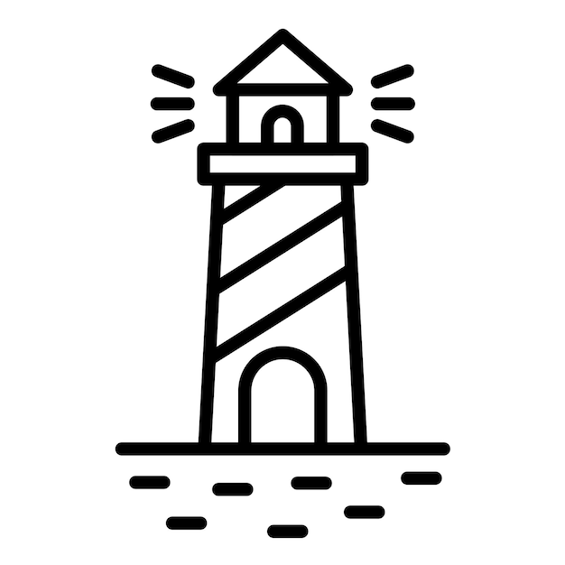 lighthouse vector illustration style