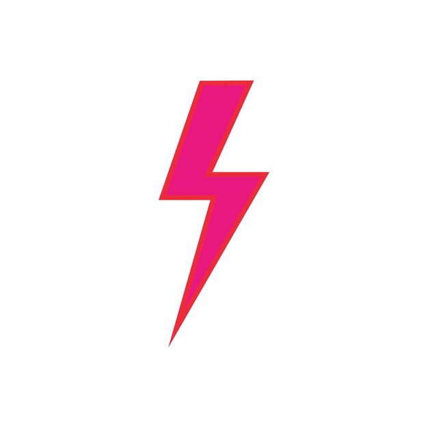 lightning bolt icon design vector template