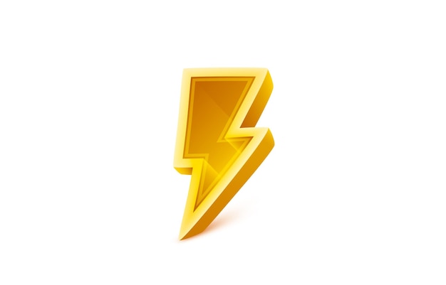 Lightning signboard on the white background Vector