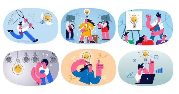 Liikemiesten joukko ideoi ja luo innovatiivisia ideoita