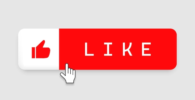 Like Button with Thumbs Up Icon