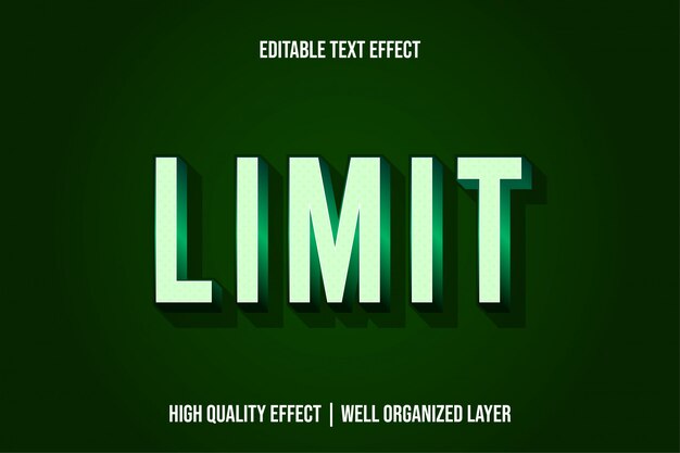 Limit Modern Text Effect Style