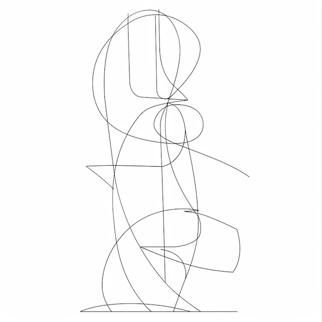 line art minimalist design drawing vector