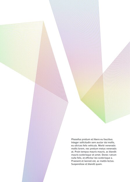 Line Design element many parallel lines poligonal form01