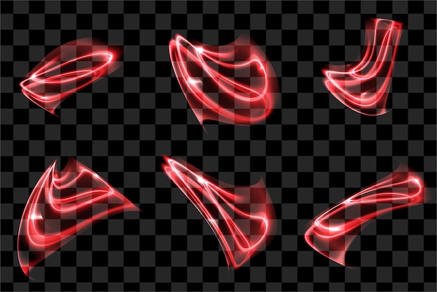 line light abstract effect isolated eps vector red shiny for graphic resources