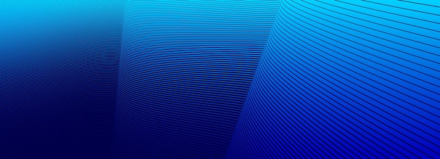 Linear abstract background vector design 3D lines in perspective curve and wave lines in motion smooth and soft backdrop