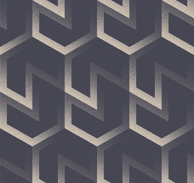 Linear Geometric Grid Catchy Fashion Seamless Pattern Vector Abstract Background