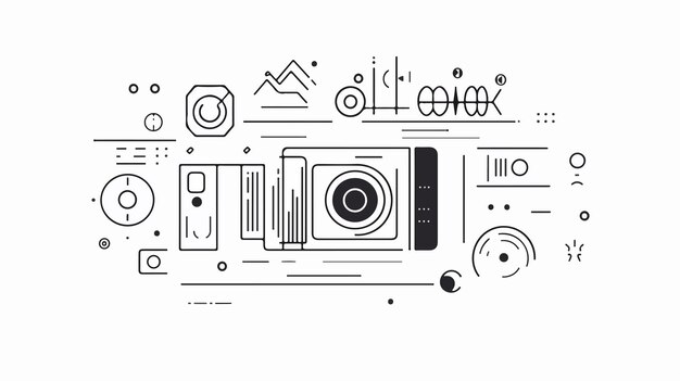 Linear Video Camera Movie Button User Interface for Media Playback Control