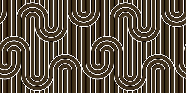 lined seamless vector pattern with twisted lines, geometric abstract background, stripy net, optical maze, web network.
