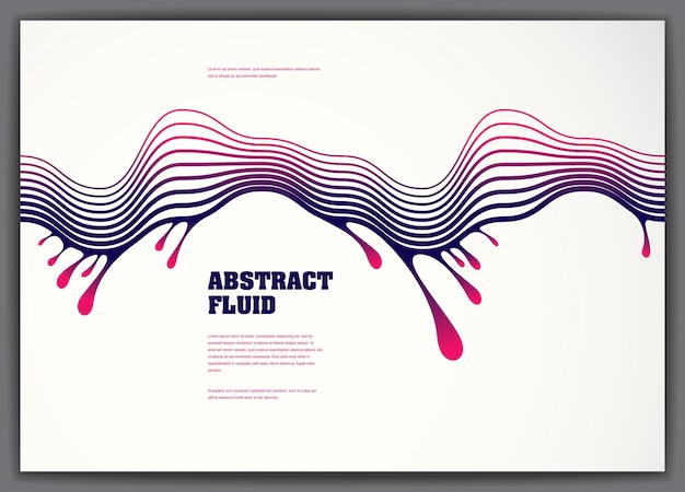 Lined vector wave background fluid flow. 3d dynamic stripes motion art. Lined texture, dynamic surface, curve lines, flow shape.