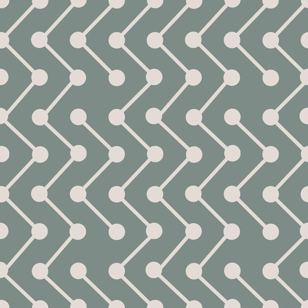 Lines and dots geometrical seamless pattern with points connected by line in different directions trendy urban industrial background