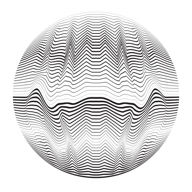 Lines constructed sphere .Vector  .Technology sphere Logo .