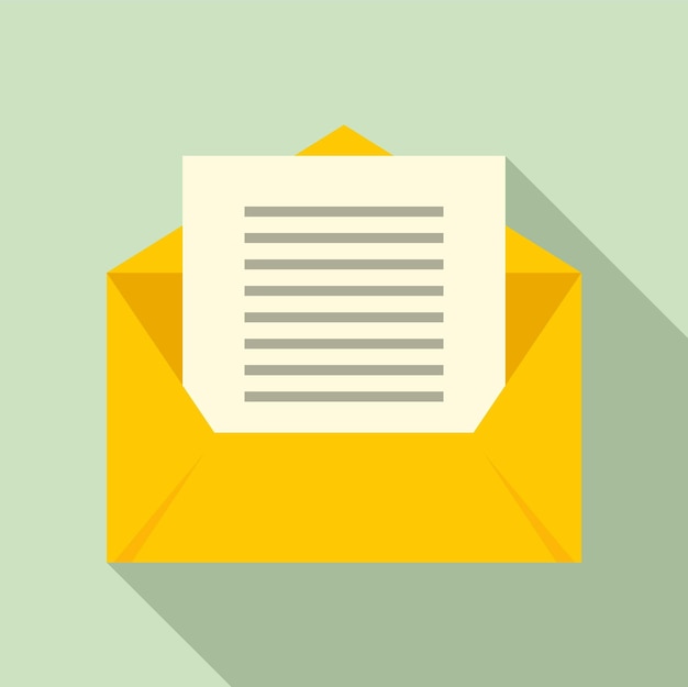 Linguist envelope icon Flat illustration of linguist envelope vector icon for web design
