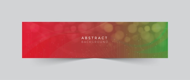 Linkedin Abstract modern social media timeline with Gradient abstract shape cover template