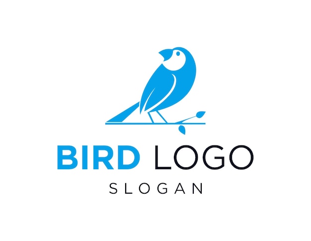 Linnun logo design luotiin Corel Draw 2018 -sovelluksella valkoisella taustalla