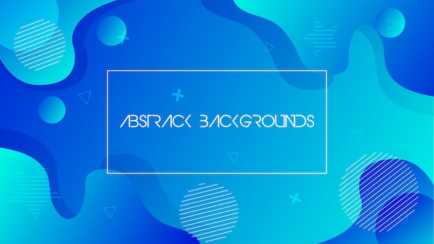Liquid abstract background with gradient color