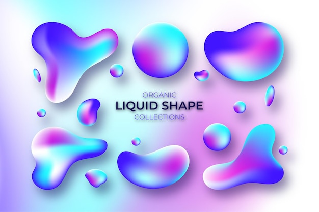 Liquid blobs Organic shape collections