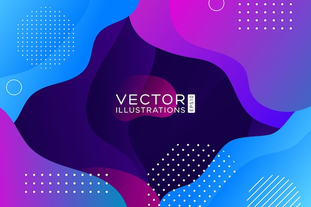 Liquid color background design Fluid gradient shapes composition Futuristic design posters