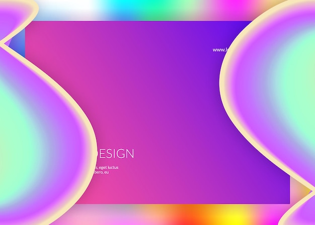 Liquid fluid with dynamic elements and shapes Landing page