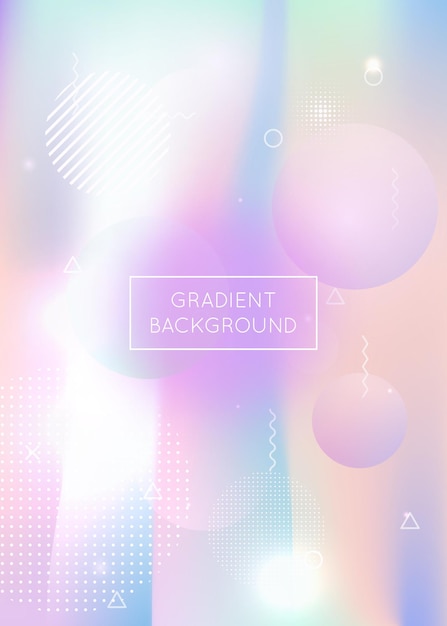 liquid shapes background with dynamic fluid holographic bauhaus
