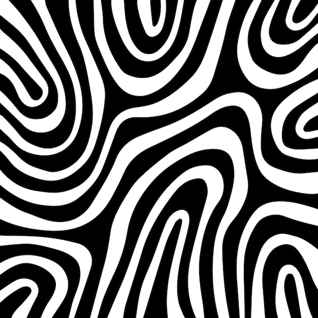 Liquify effect background with black and white colors