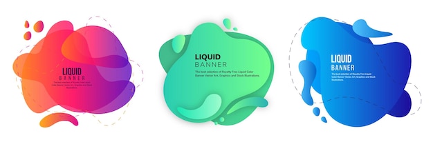 Liquify Fluid Color Banner Background
