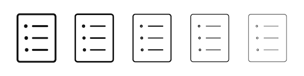 List icon Vector logo sign