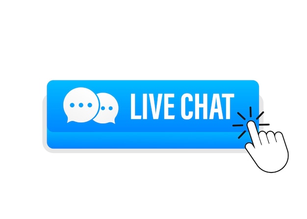 Live chat speech bubbles concept. Vector stock illustration.